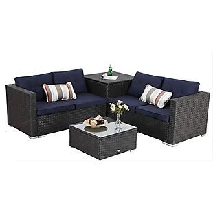 4pc Patio Set with Storage $300