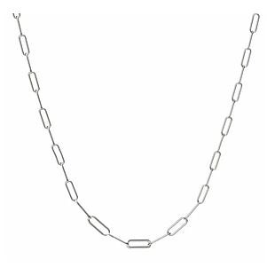 Sterling Silver Paperclip Necklace $27
