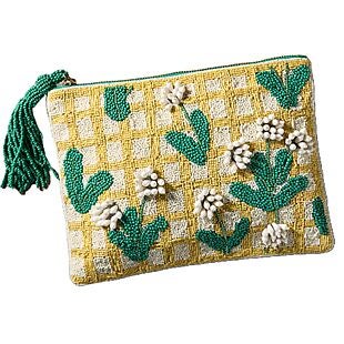 Anthropologie Large Beaded Pouch $20