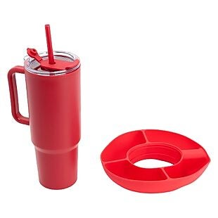 40oz Tumbler + Snack Tray $12