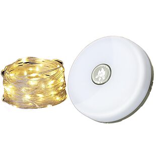 Waterproof Light Puck String Lights $13
