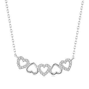 18" Crystal Heart Necklace $11