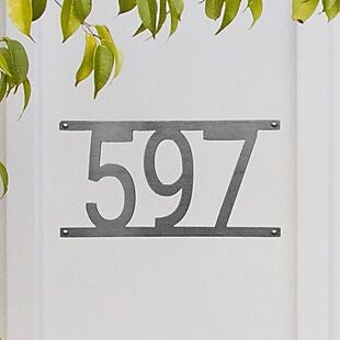 Steel Address Plaque $17