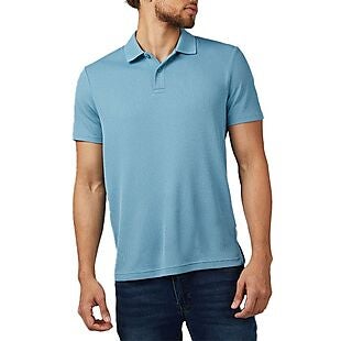 Men's Waffle Knit Golf Polo $9