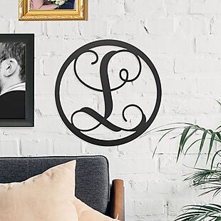 14" Circle Monogram Sign $30