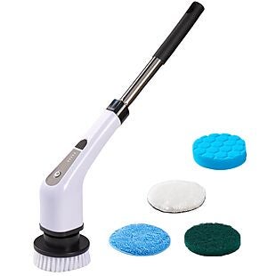 Electric Scrubber With 6 Brush Heads $15