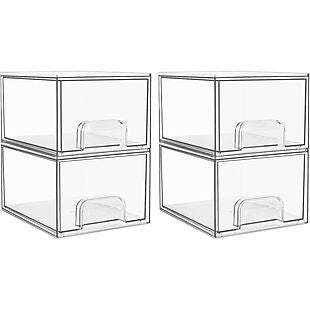 50% Off 4pk Stackable Storage Boxes