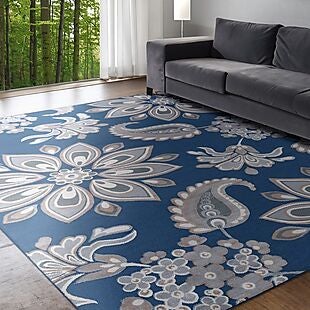 8' x 10' Floral Area Rug $67 Delivered