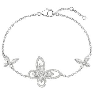 Crystal Butterfly Bracelet $16
