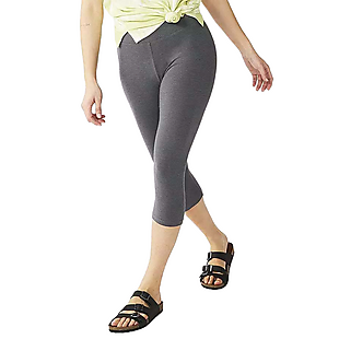 Wide-Waistband Capri Leggings $8