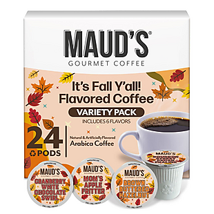 24ct Maud's Fall Flavored Coffee Pods $10