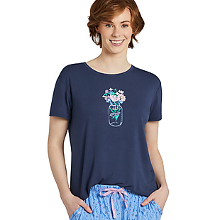 Life is Good Jar Bouquet Tee $11