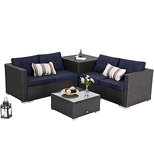 4pc Patio Wicker Set $300