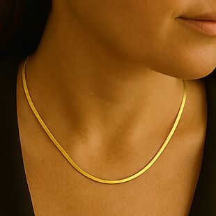 Sterling Silver Gold-Flashed Necklace $23
