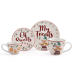 4-Piece Holiday Treat Plate Set $25