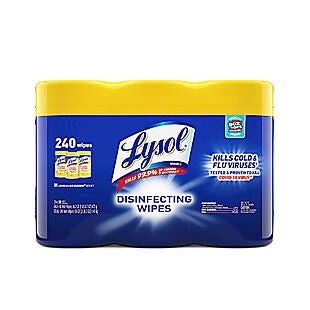 240ct Lysol Disinfecting Wipes $13