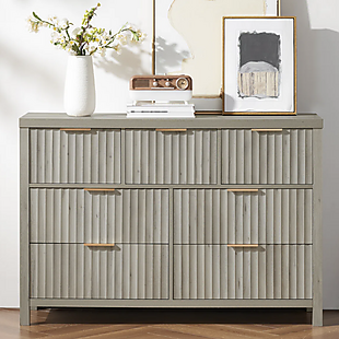 7-Drawer Textured Dresser $260
