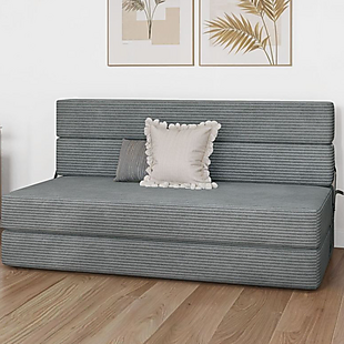Queen Corduroy Foldable Sofa Bed $160