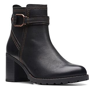 Clarks Leda Leather Boots $45