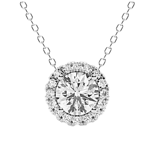 1ct Lab-Grown Diamond Necklace $500