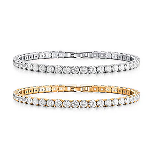2pk Crystal Tennis Bracelets $17