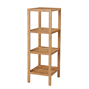 4-Tier Bamboo Bathroom Shelf $36