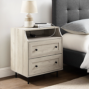 2-Drawer Nightstand with USB Ports $65