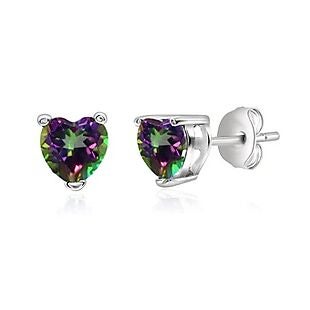 Mystic Topaz Sterling Silver Studs $16