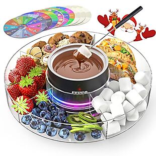 Cordless Fondue Set with Lights $40