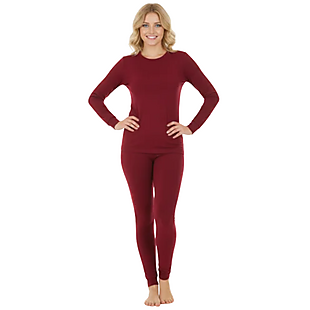 Fleece-Lined Thermal Top + Pant Set $10