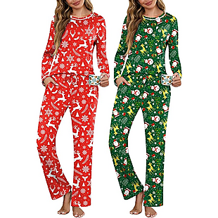 2pk Christmas Pajamas $20