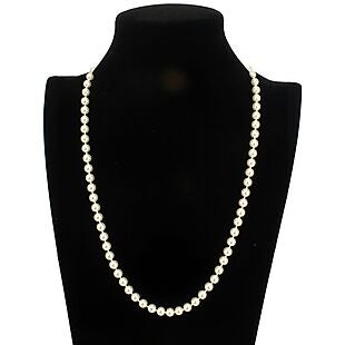 30" Shell Pearl Necklace $19