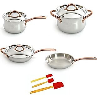 10pc BergHoff Stainless Cookware Set $162