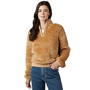 Fluffy Sherpa 1/4 Zip Top $15