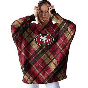 NFL Sherpa Flannel Blanket Hoodie $30