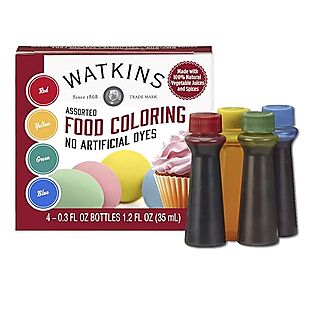 Watkins Natural Food Coloring Pack $6