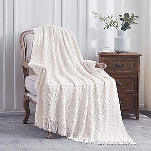 Knit Woven Throw Blanket $7