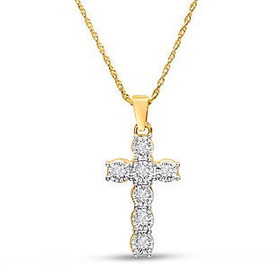 Diamond Cross Necklace $38