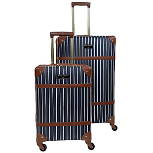 Kathy Ireland 2pc Trunk Luggage Set $130