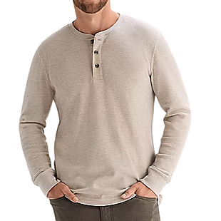Men's Henley Long-Sleeve Shirts from $10