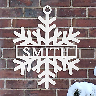 Personalized Snowflake Sign $30