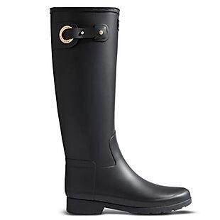 Hunter Gold Detail Tall Gloss Boots $77