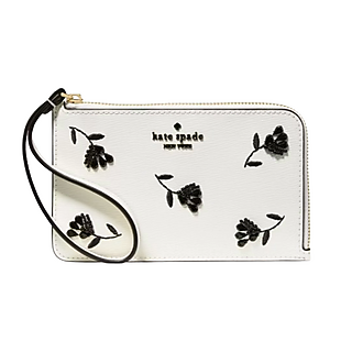 Kate Spade Floral Leather Wristlet $29
