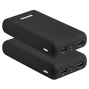 2pk 20,000mAh Power Banks $18