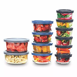 24pc Glass Food Storage Set $25