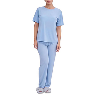 2pk Silky Short Sleeve Pajama Set $21