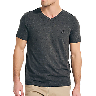 Nautica Heather V-Neck Shirt $13