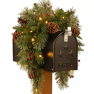 Holiday Mailbox Pre-Lit Decor $18