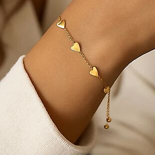 Adjustable Heart Bracelet $13