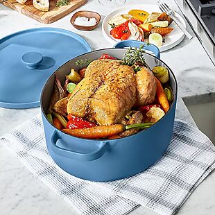 7qt Enameled Cast Iron Dutch Oven $45
